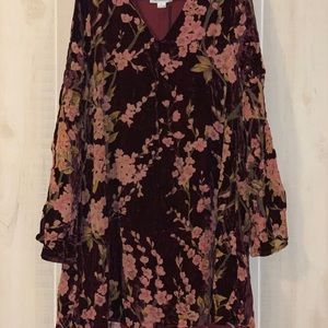 Velvet Dreaming Floral Dress